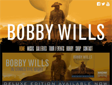 Tablet Screenshot of bobbywills.com